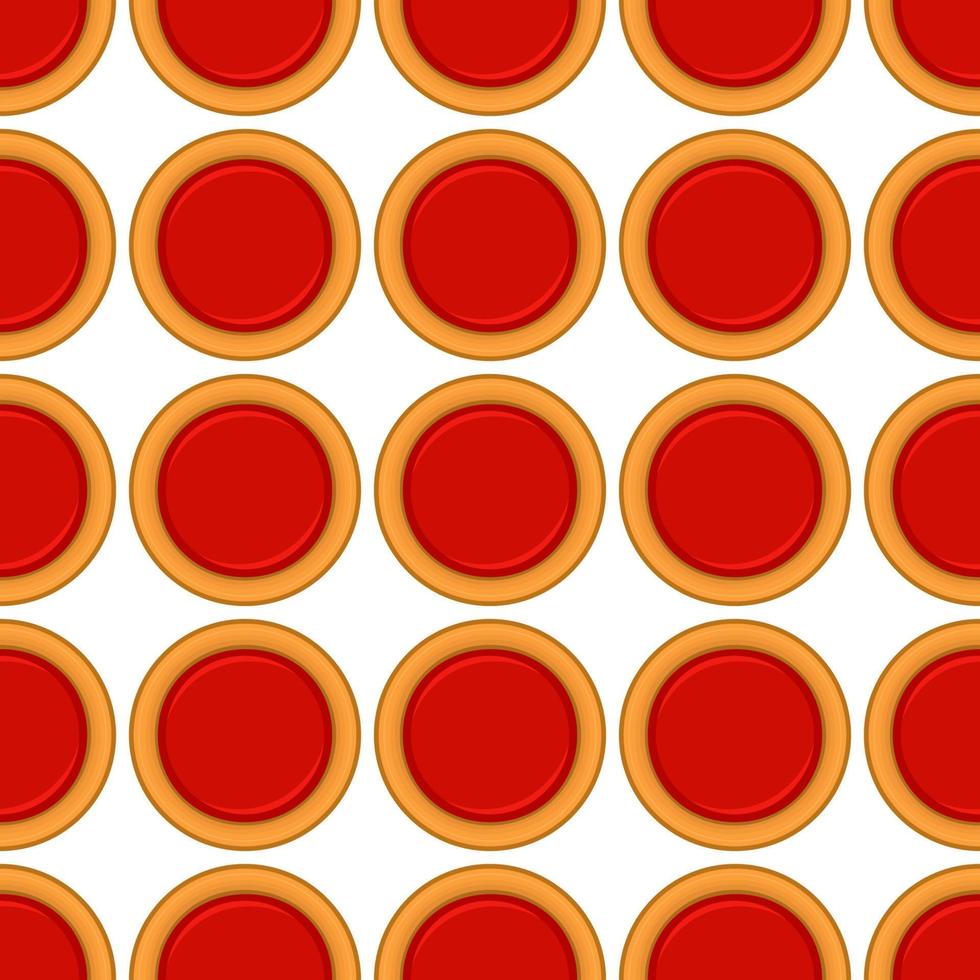 Pattern homemade cookie different taste in pastry biscuit vector