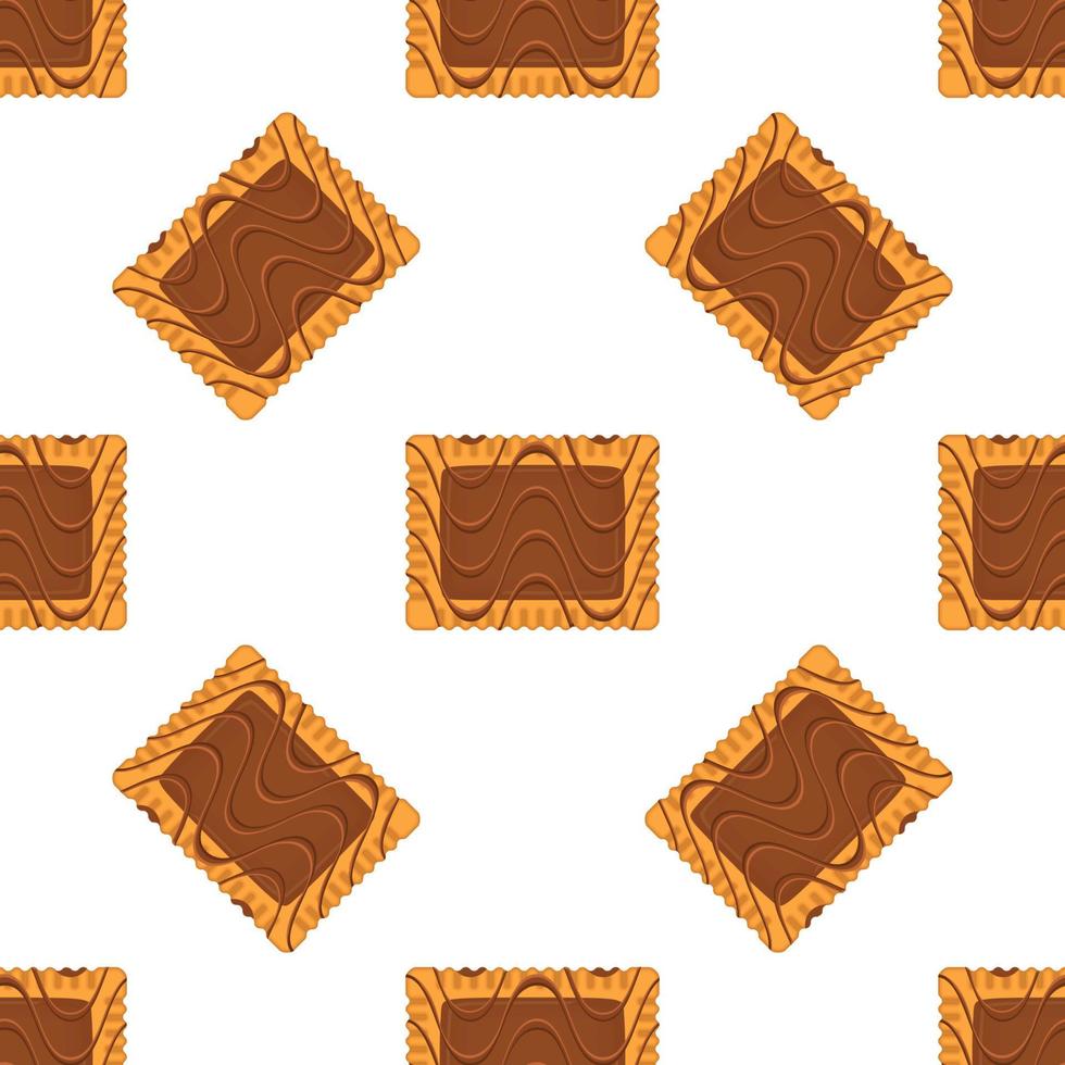 Pattern homemade cookie different taste in pastry biscuit vector