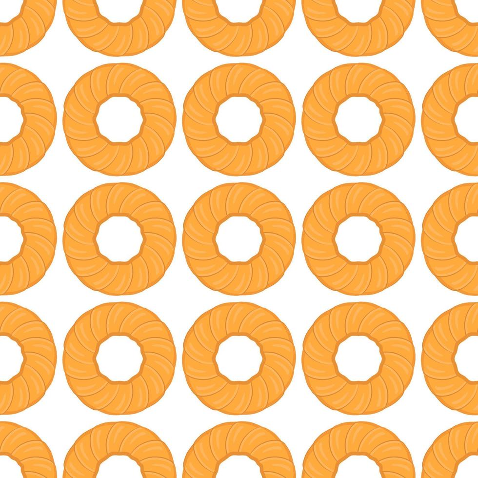 Pattern homemade cookie different taste in pastry biscuit vector