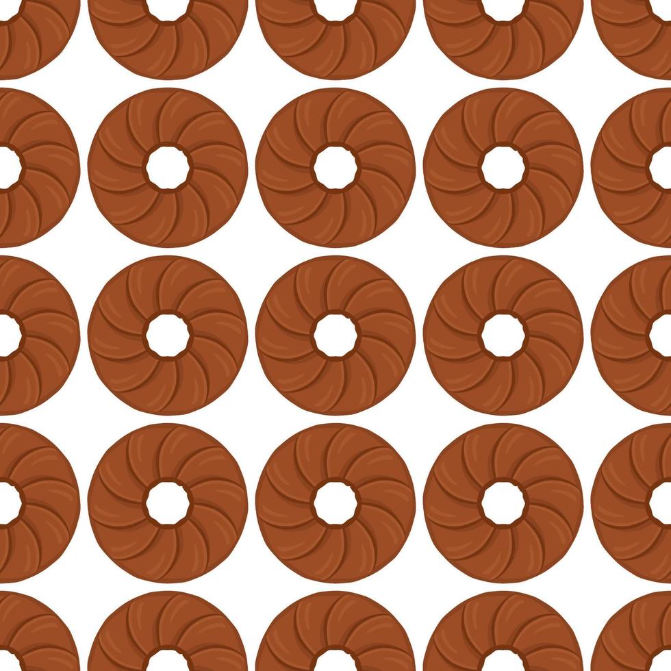 Pattern homemade cookie different taste in pastry biscuit vector