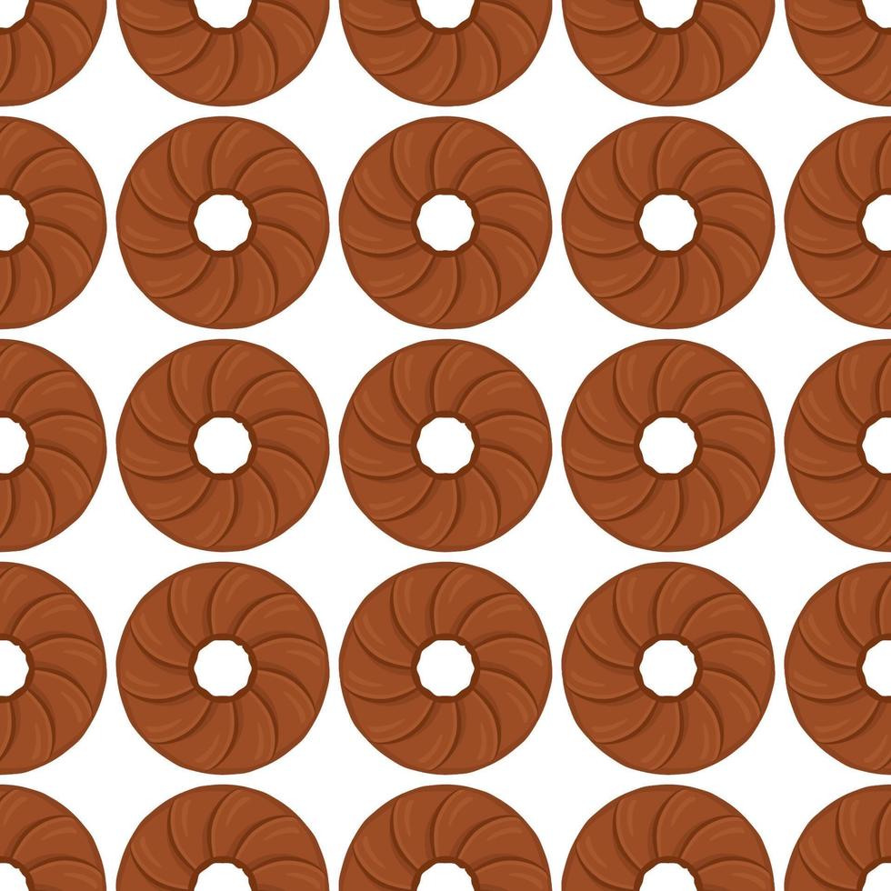 Pattern homemade cookie different taste in pastry biscuit vector