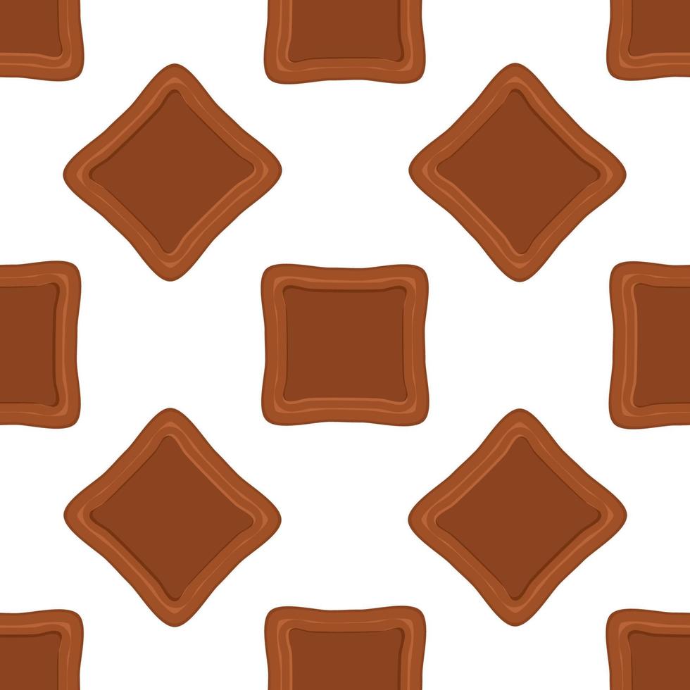 Pattern homemade cookie different taste in pastry biscuit vector