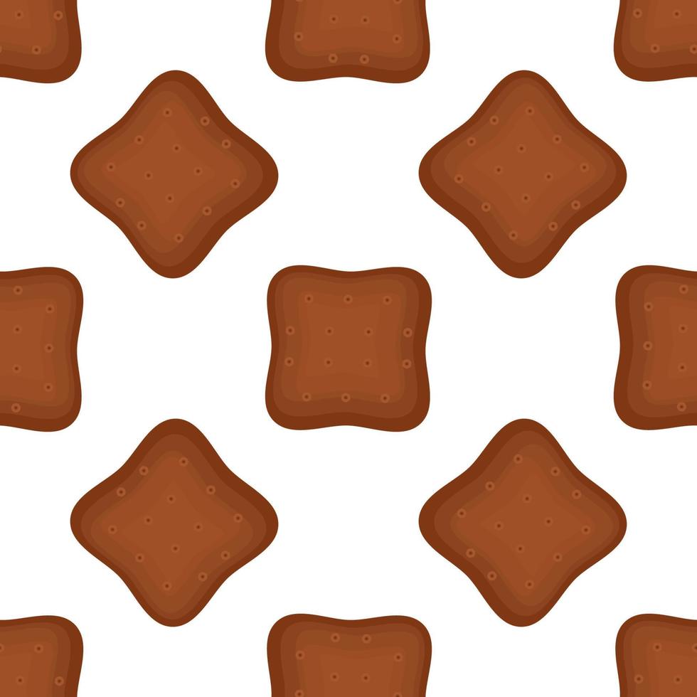 Pattern homemade cookie different taste in pastry biscuit vector