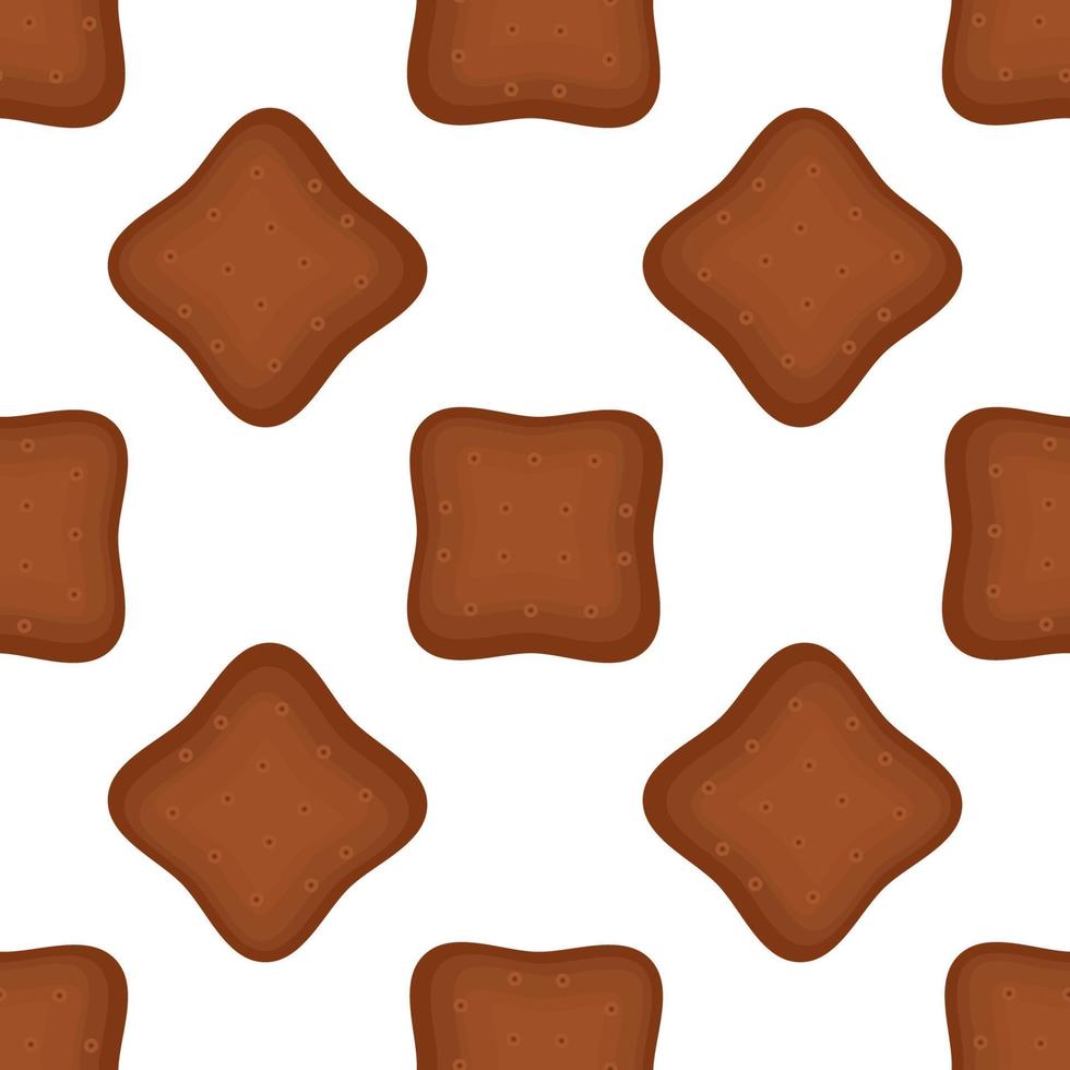 Pattern homemade cookie different taste in pastry biscuit vector