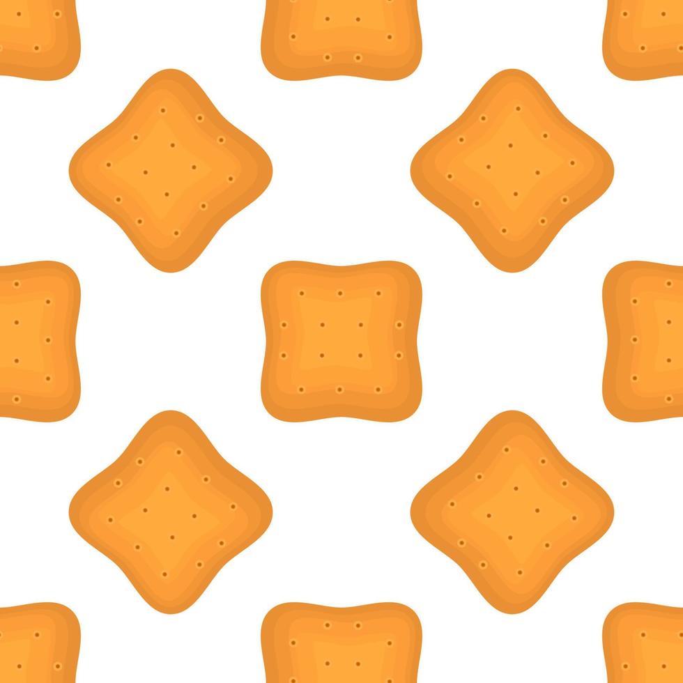 patrón de galletas caseras de diferentes sabores en galletas de pastelería vector