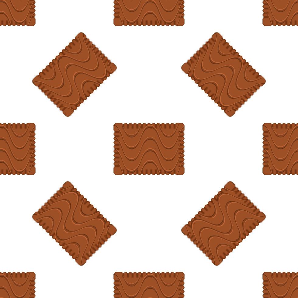 Pattern homemade cookie different taste in pastry biscuit vector