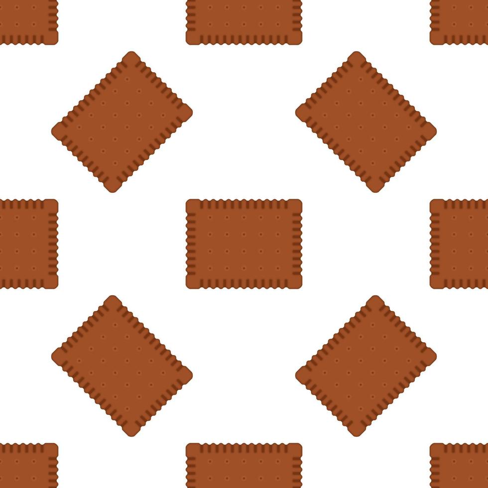 Pattern homemade cookie different taste in pastry biscuit vector