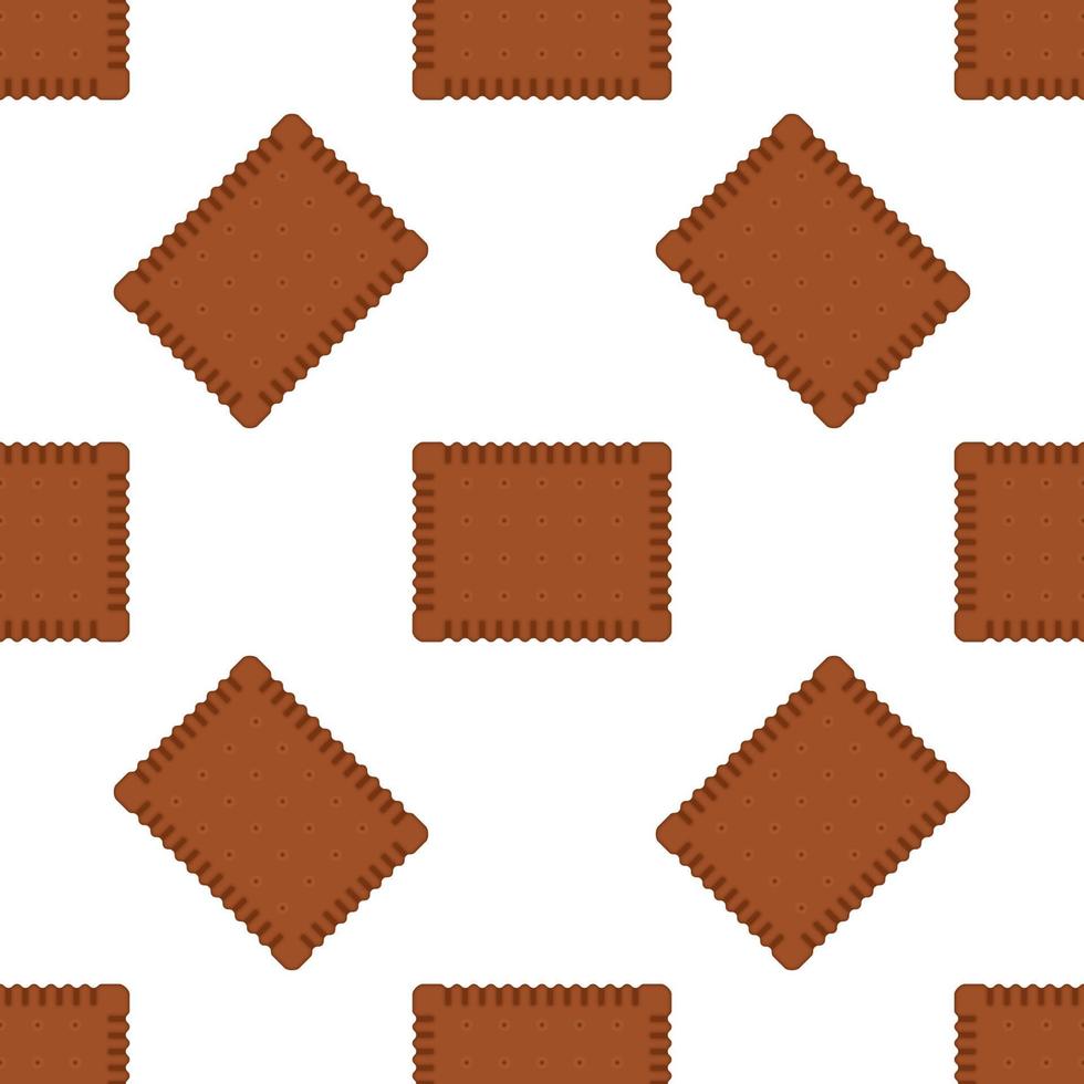 Pattern homemade cookie different taste in pastry biscuit vector