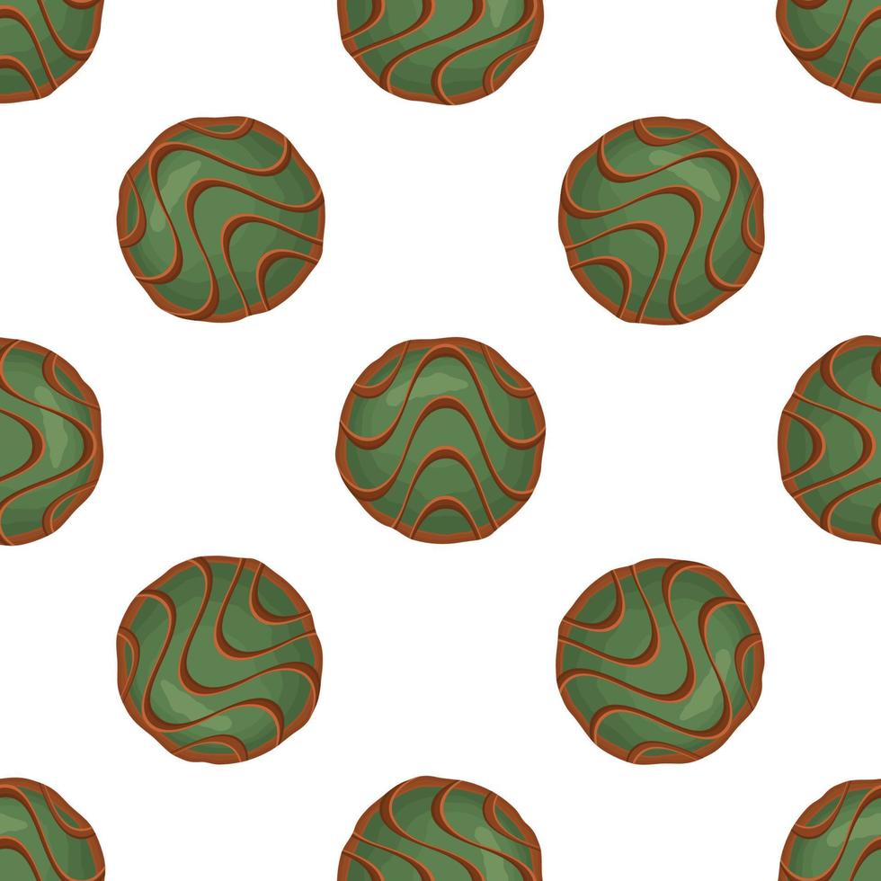 Pattern homemade cookie different taste in pastry biscuit vector