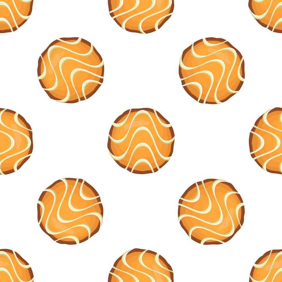 Pattern homemade cookie different taste in pastry biscuit vector