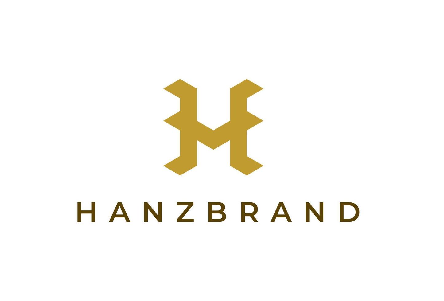 Creative letter H monogram logo design concept. Initial symbol for corporate business identity. Alphabet vector element