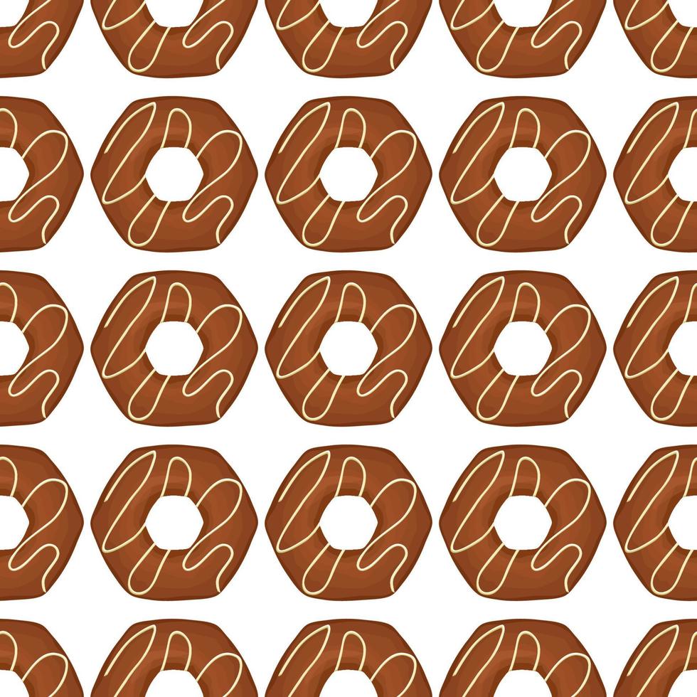 Pattern homemade cookie different taste in pastry biscuit vector