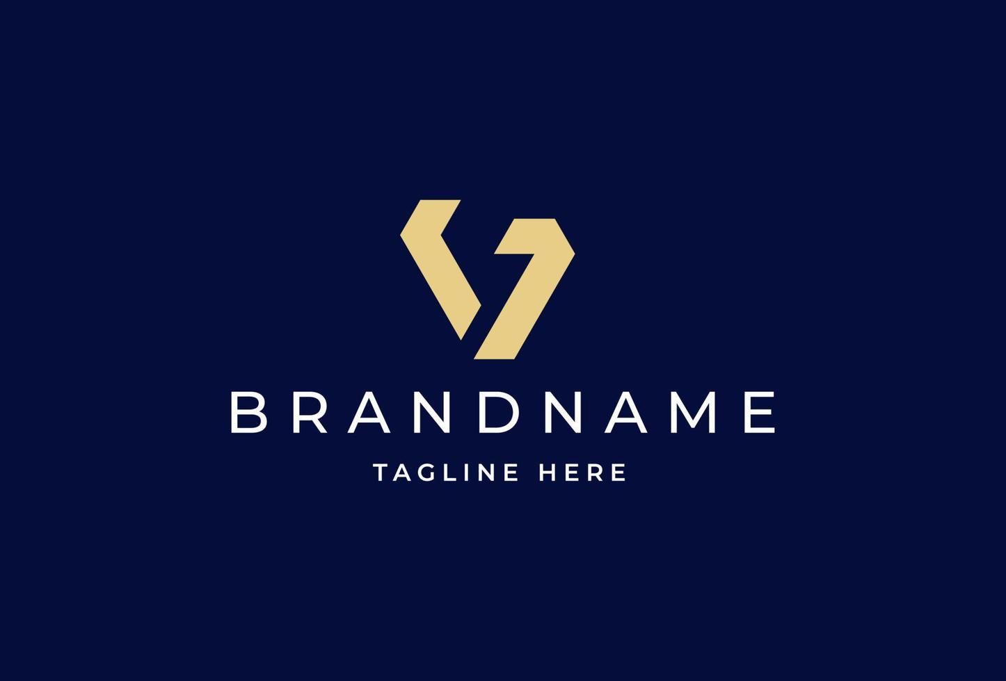 Creative letter V minimalist logo design concept. Initial symbol for corporate business identity. Alphabet vector element