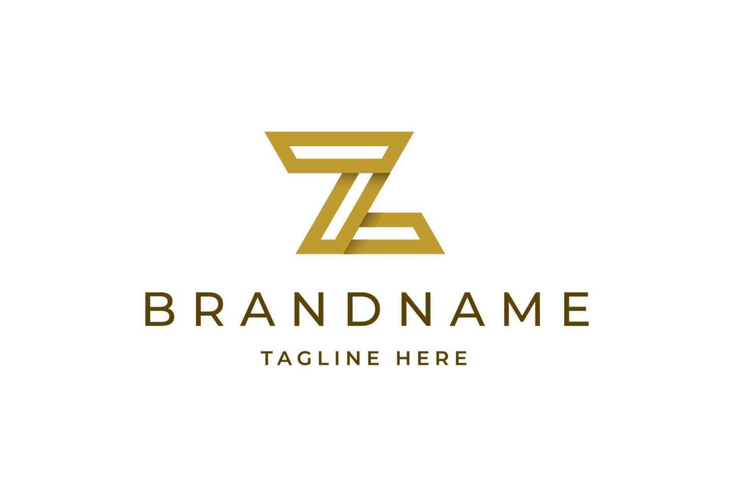 Creative letter Z minimalist logo design concept. Initial symbol for corporate business identity. Alphabet vector element