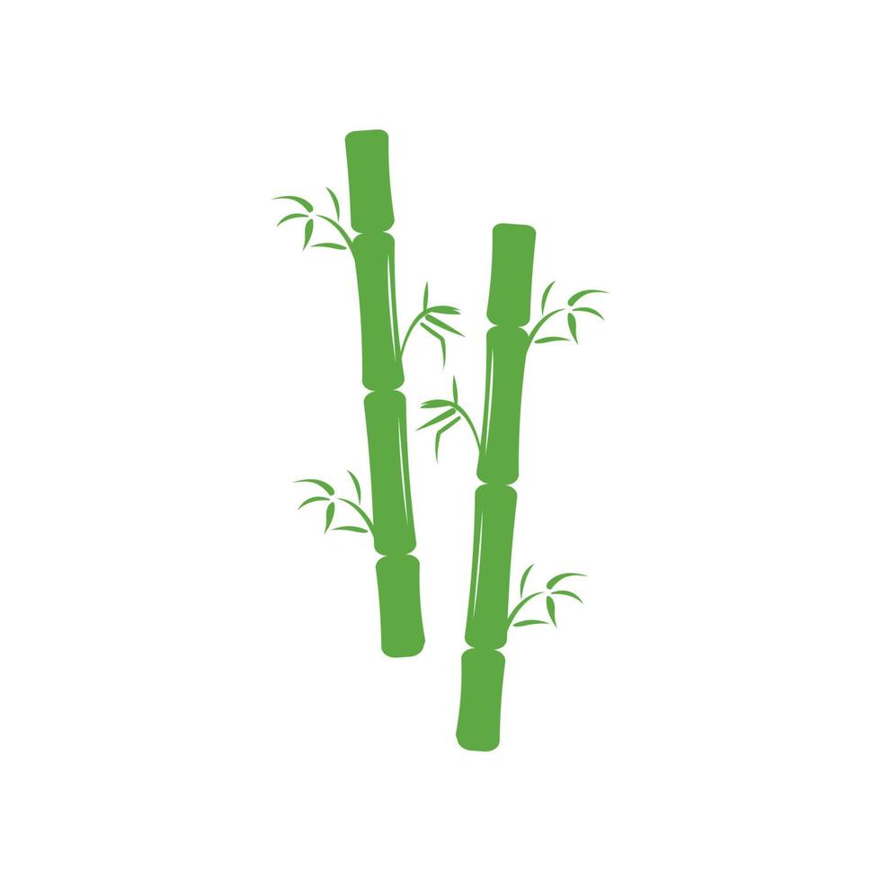 bambú ,verde naturaleza , logo diseño plantilla, marca empresa vector