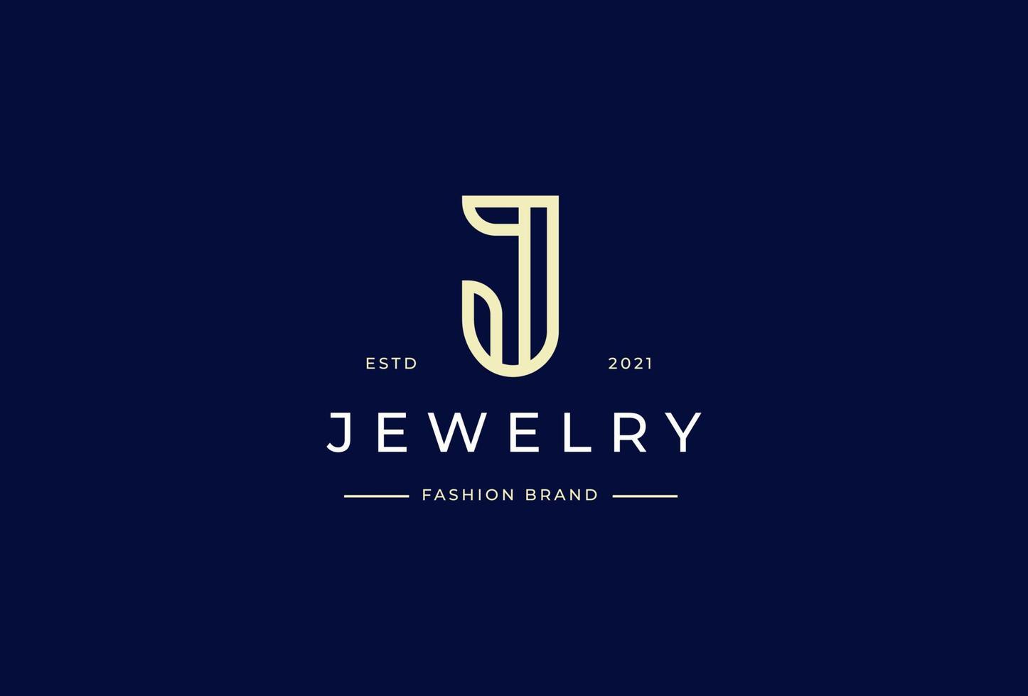 Creative letter J minimalist line logo design concept. Initial symbol for corporate business identity. Alphabet vector element