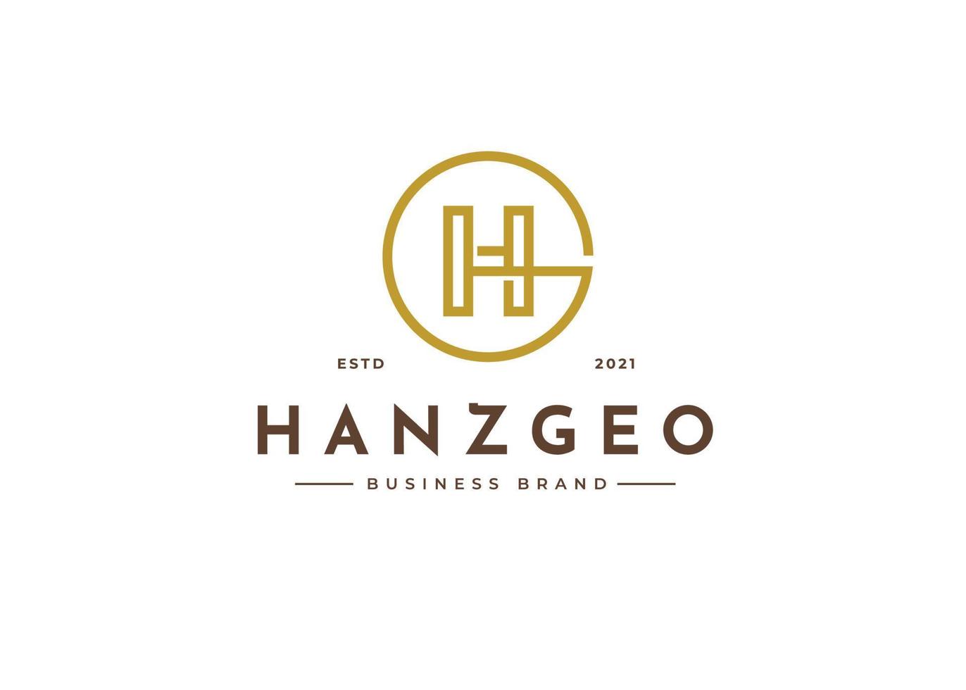Creative letter H simple elegant logo design concept. Initial symbol for corporate business identity. Alphabet vector element