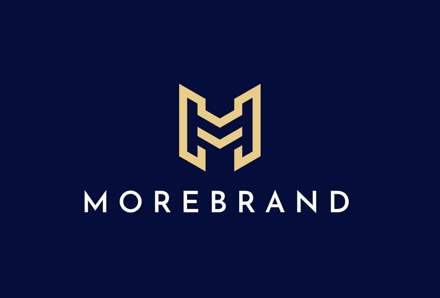 Creative letter M elegant simple logo design concept. Initial symbol for corporate business identity. Alphabet vector element