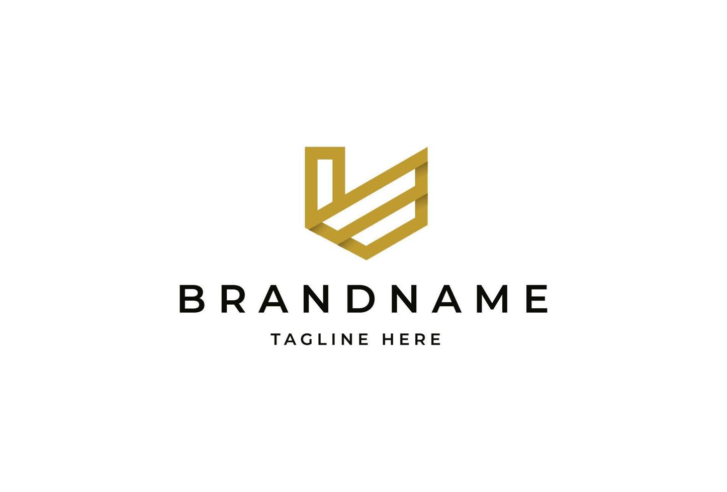 Creative letter U minimalist logo design concept. Initial symbol for corporate business identity. Alphabet vector element