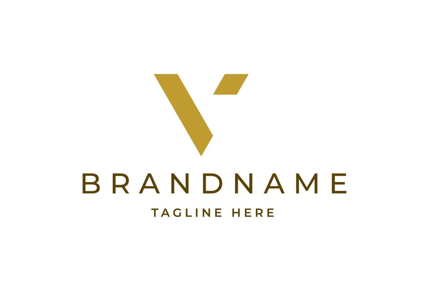 Creative letter V minimalist logo design concept. Initial symbol for corporate business identity. Alphabet vector element