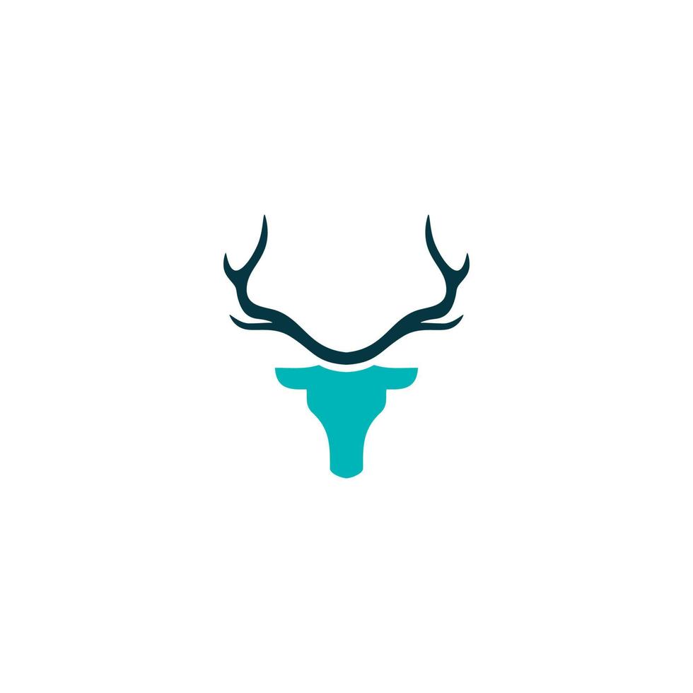 deer head vector logo design