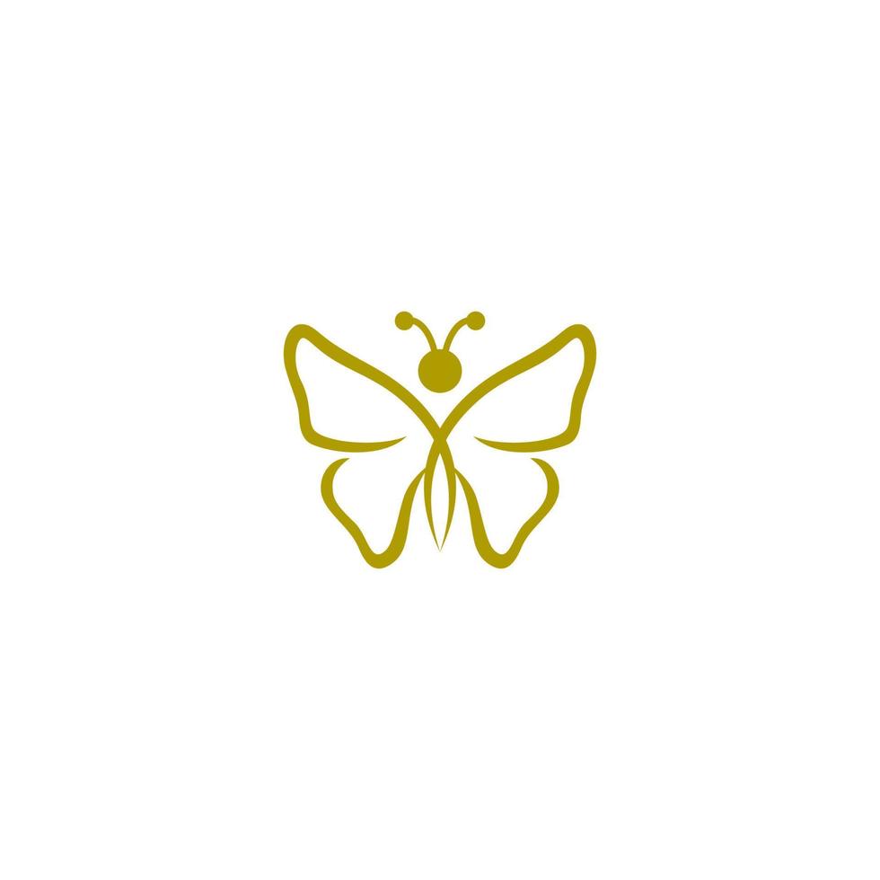 mariposa resumen línea logo diseño, mariposa logo vector