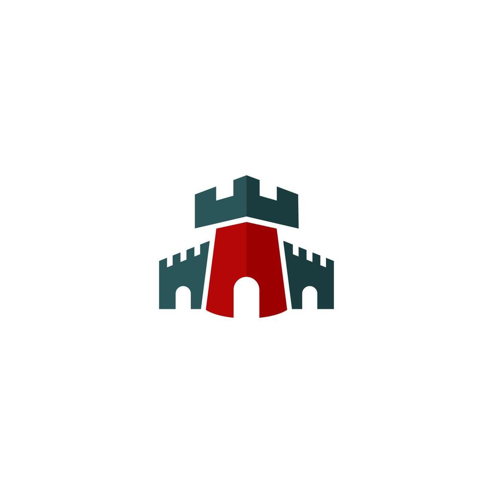 castillo logo diseño inspiración con creativo modelo vector