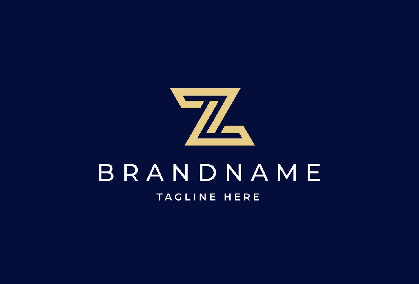 Creative letter Z monogram logo design concept. Initial symbol for corporate business identity. Alphabet vector element
