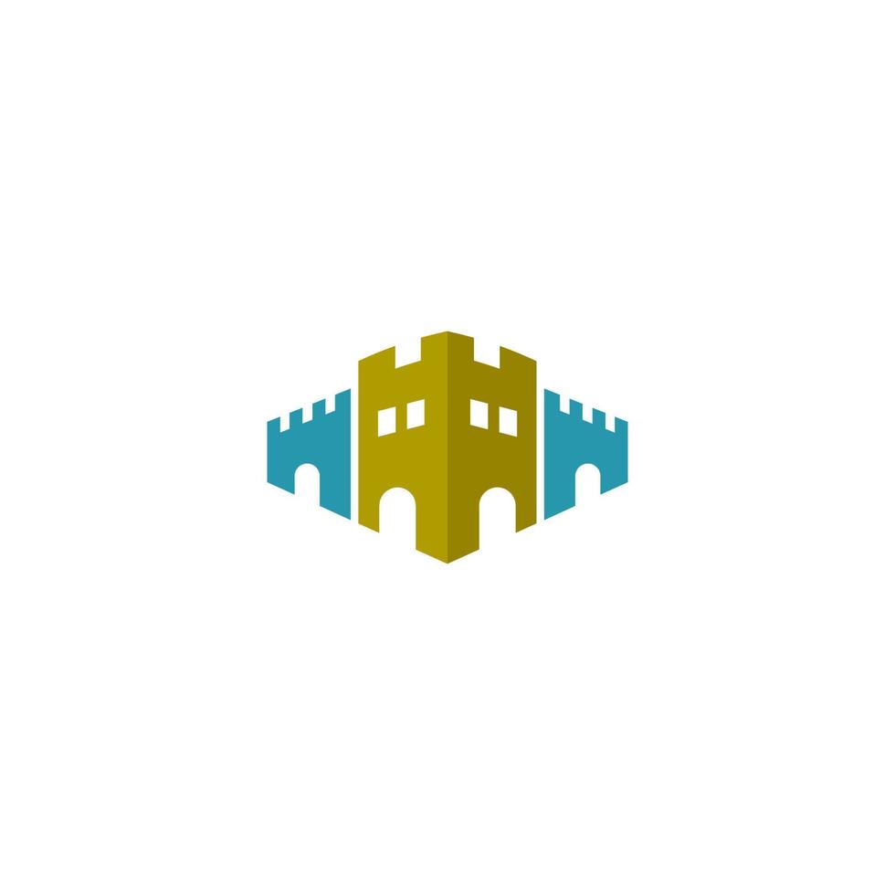 castle logo design inspiration with creative template vector