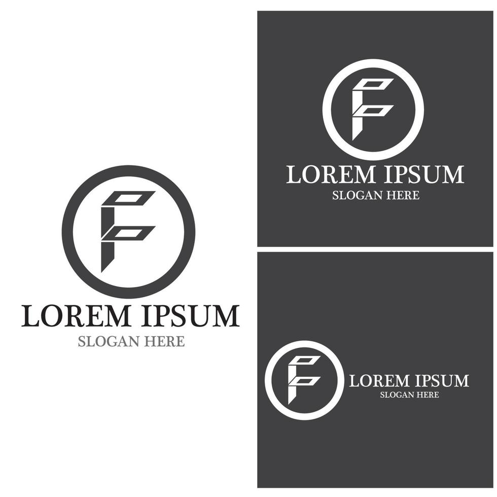 F Letter vector icon