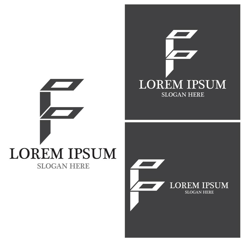 F Letter vector icon