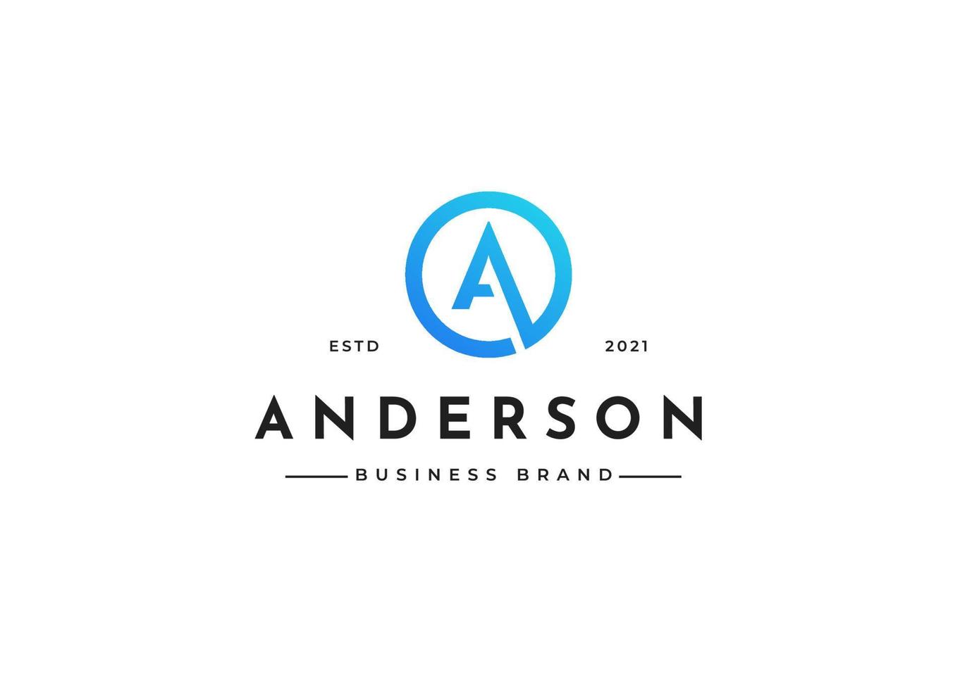 Creative letter A modern elegant logo design concept. Initial symbol for corporate business identity. Alphabet vector element