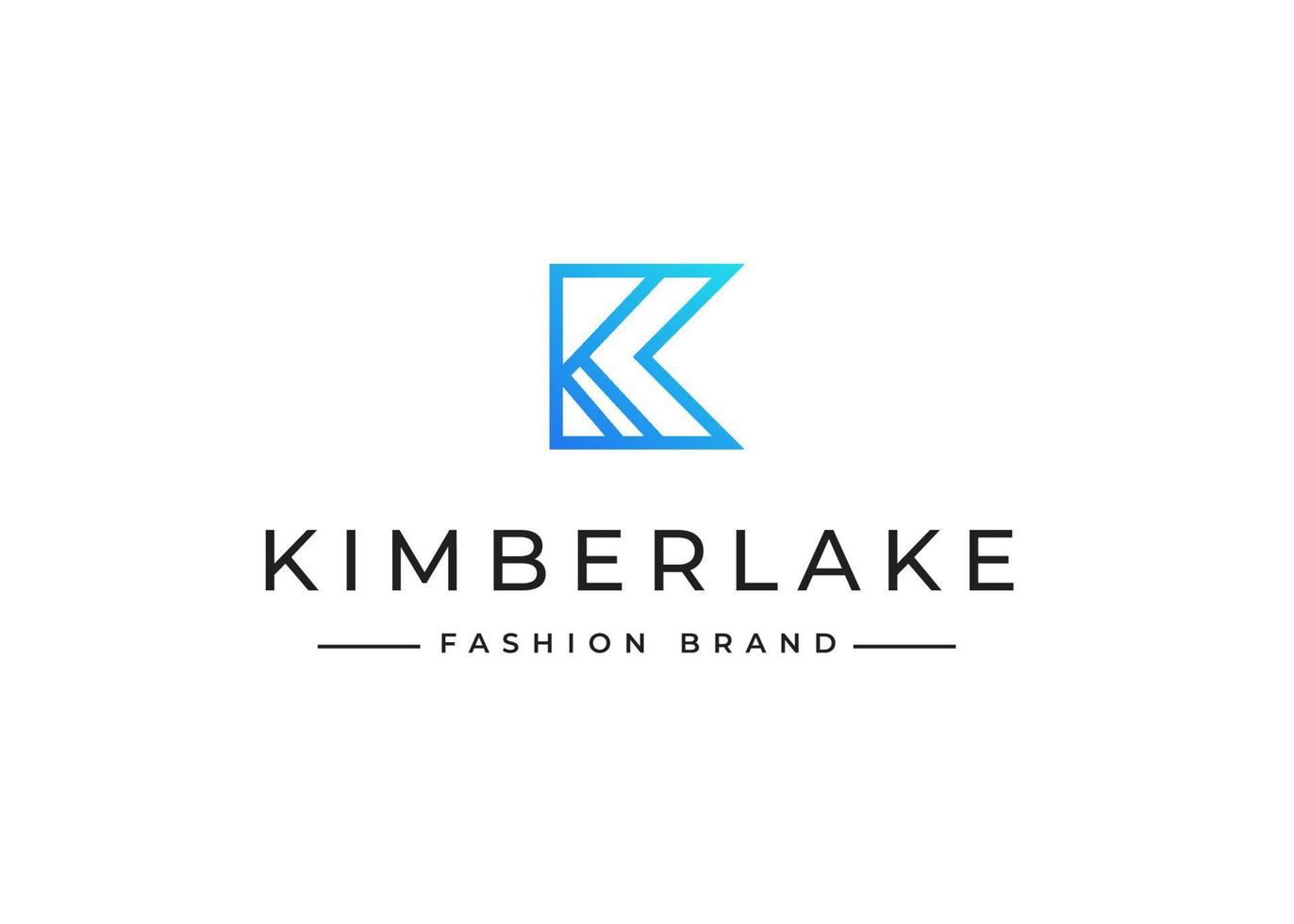 Initial letter K simple elegant logo design concept. Initial symbol for corporate business identity. Alphabet vector element