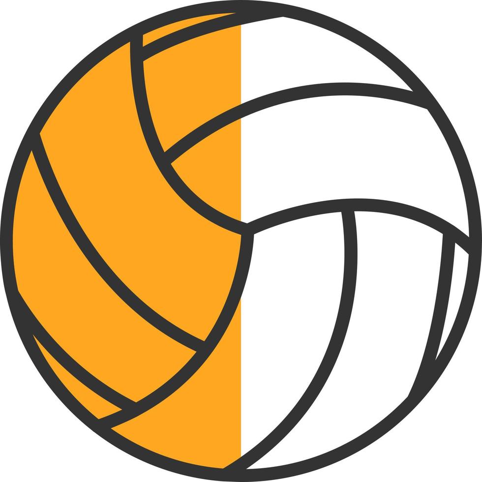 diseño de icono de vector de voleibol