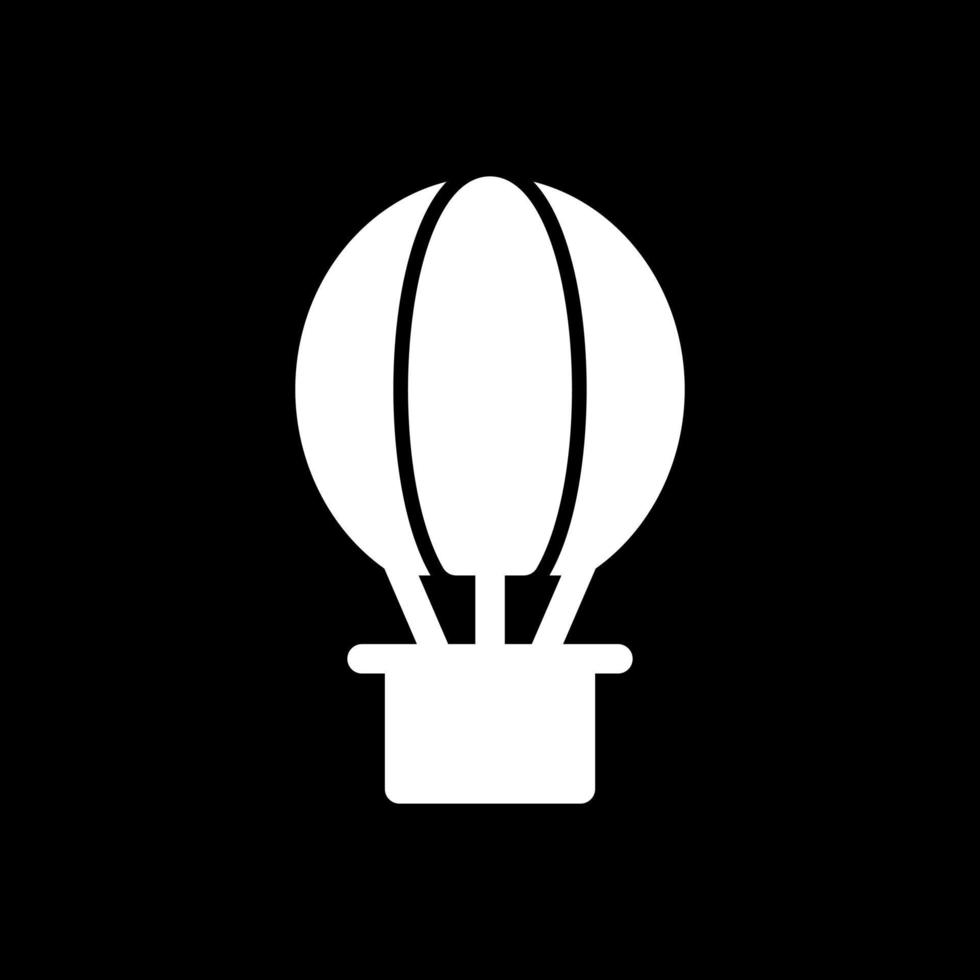 Hot Air Balloon Vector Icon Design