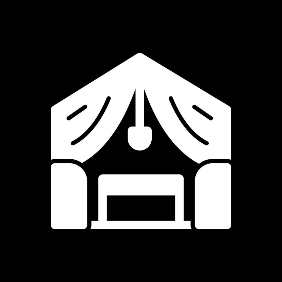 Luxury Camp Vector Icon Design