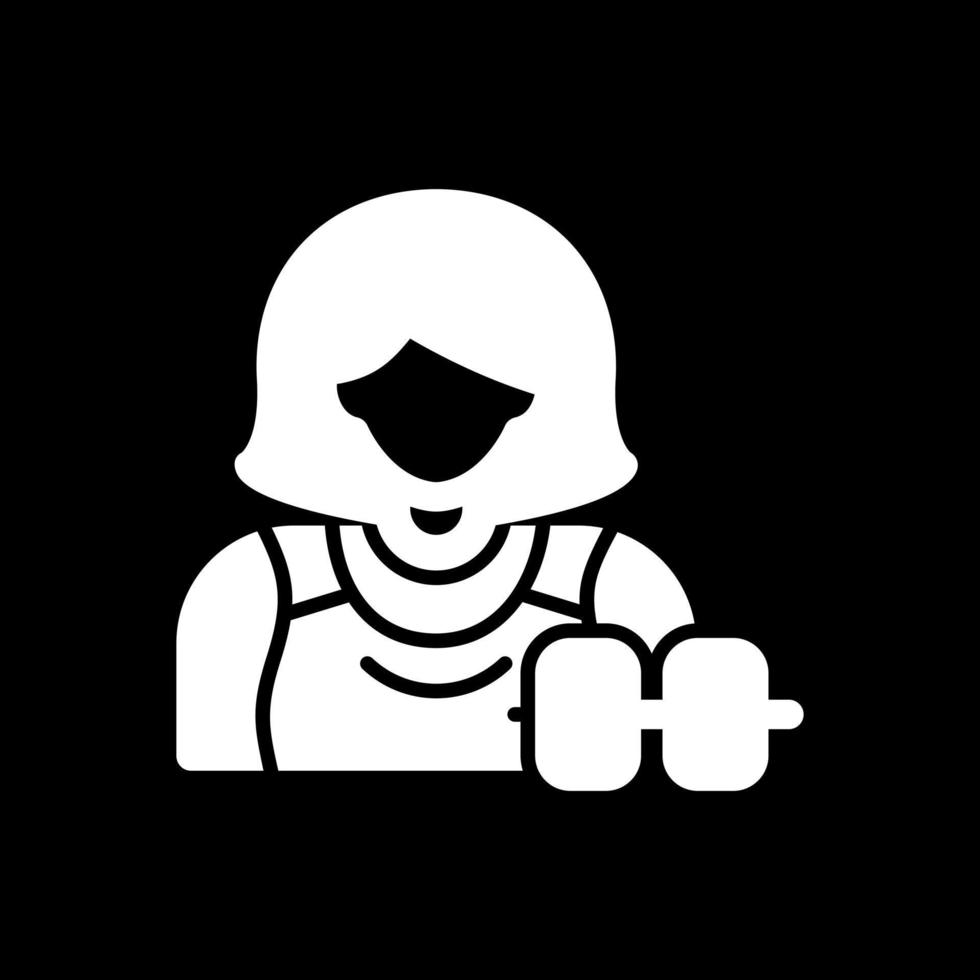 Woman Fitness Vector Icon Design
