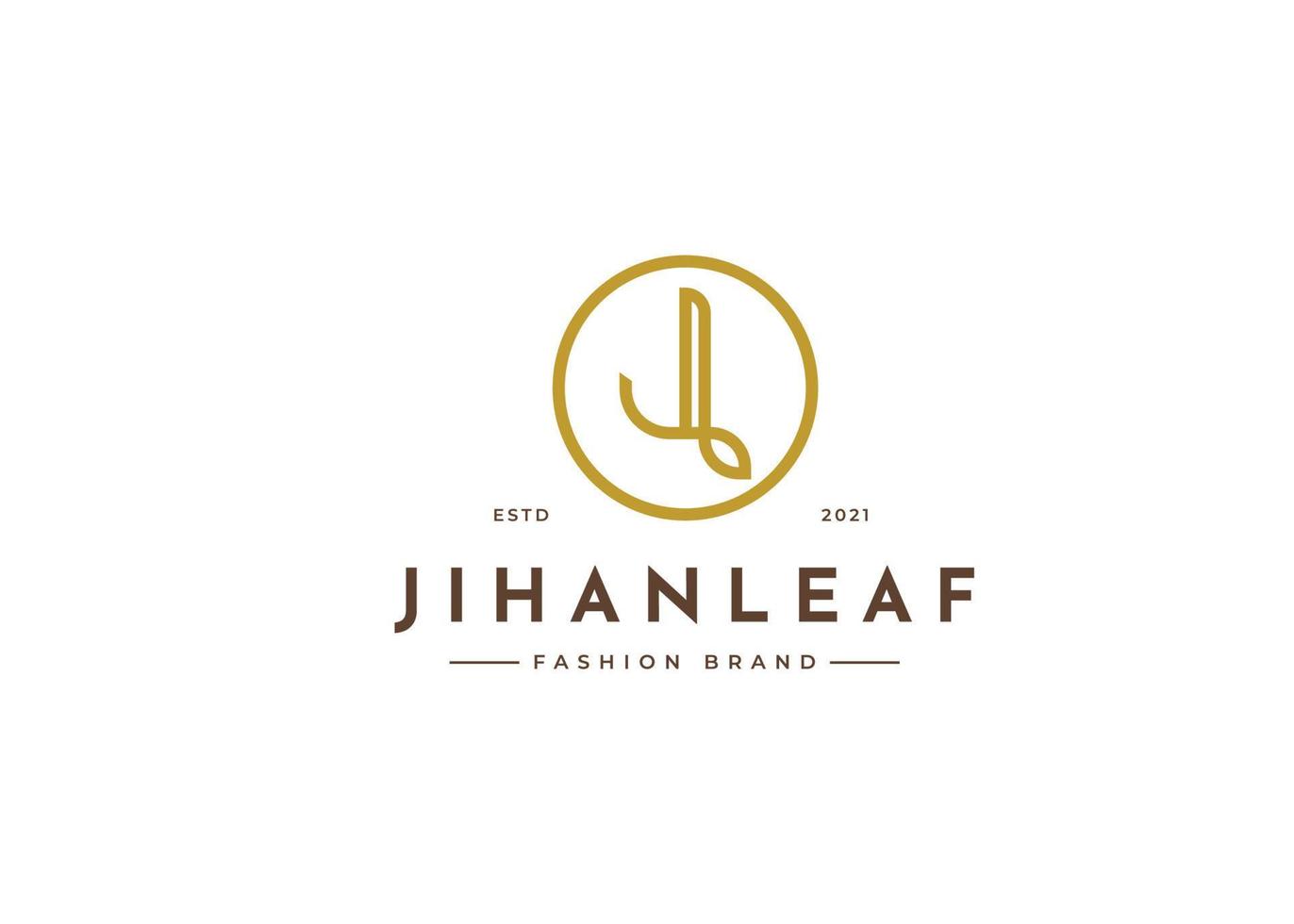 Creative letter J minimalist logo design concept. Initial symbol for corporate business identity. Alphabet vector element