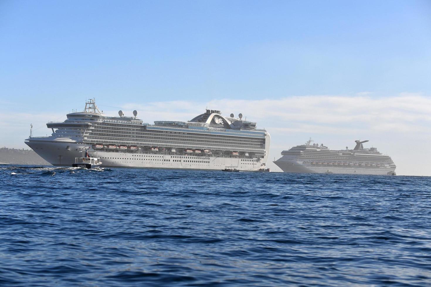 CABO SAN LUCAS, MEXICO - JANUARY 25 2018 - Cruise ship near the shore photo