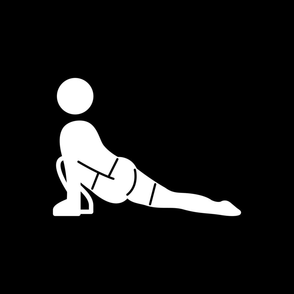 Low Lunge Right Vector Icon Design