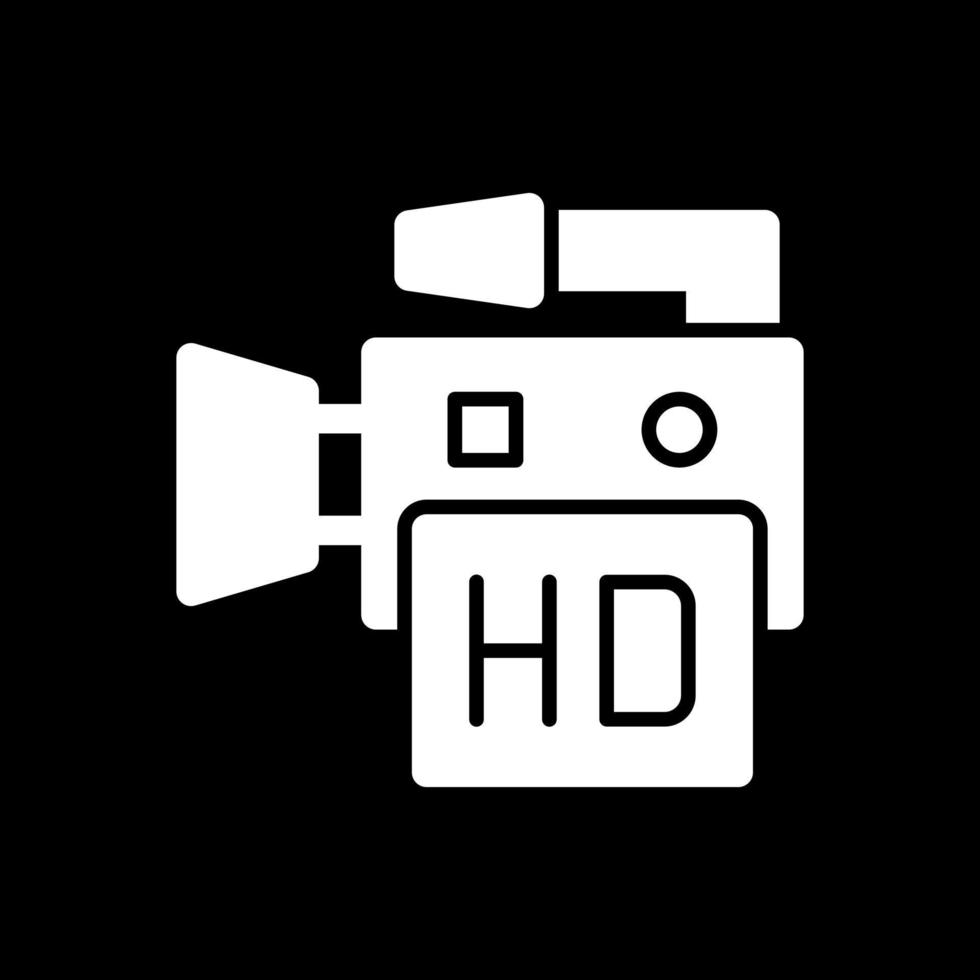 diseño de icono de vector de película hd