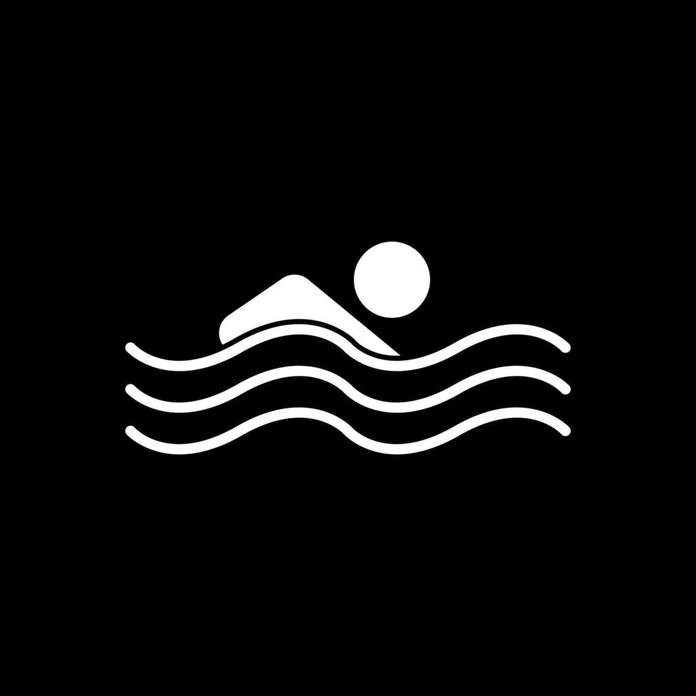 Swimming Person Vector Icon Design