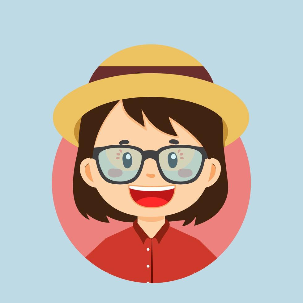 avatar de un turista personaje vector