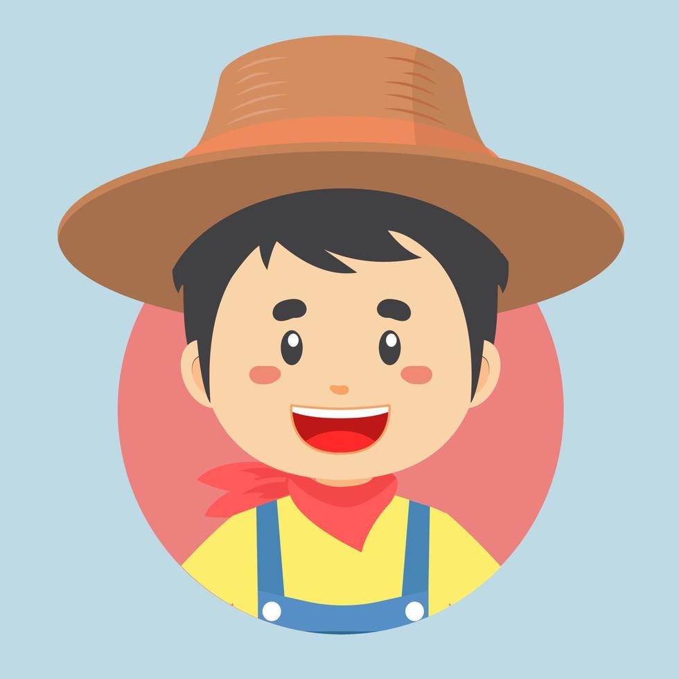 Avatar of a Farmer Character vector