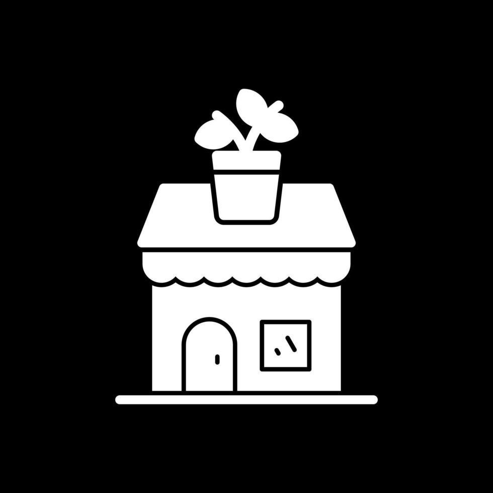 Plant Shop Vector Icon Design