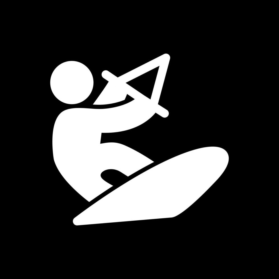 Kitesurf Vector Icon Design