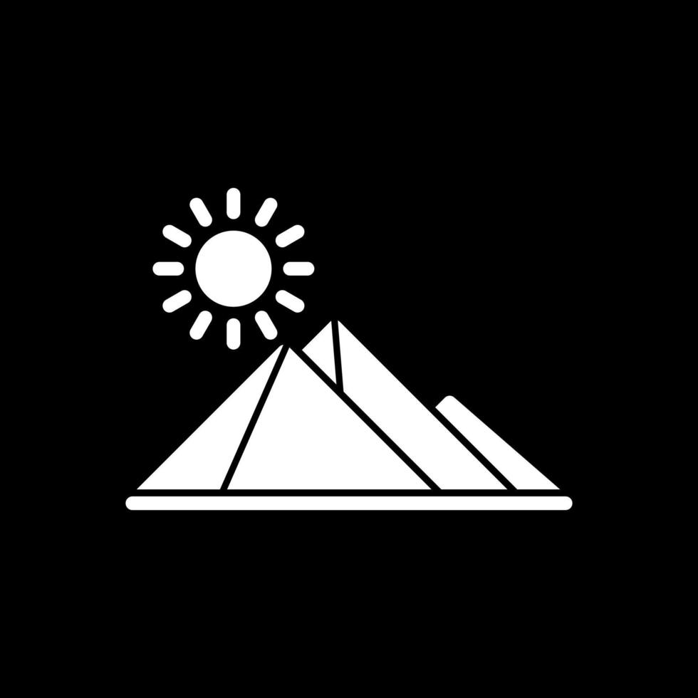 Egypt Pyramid Vector Icon Design