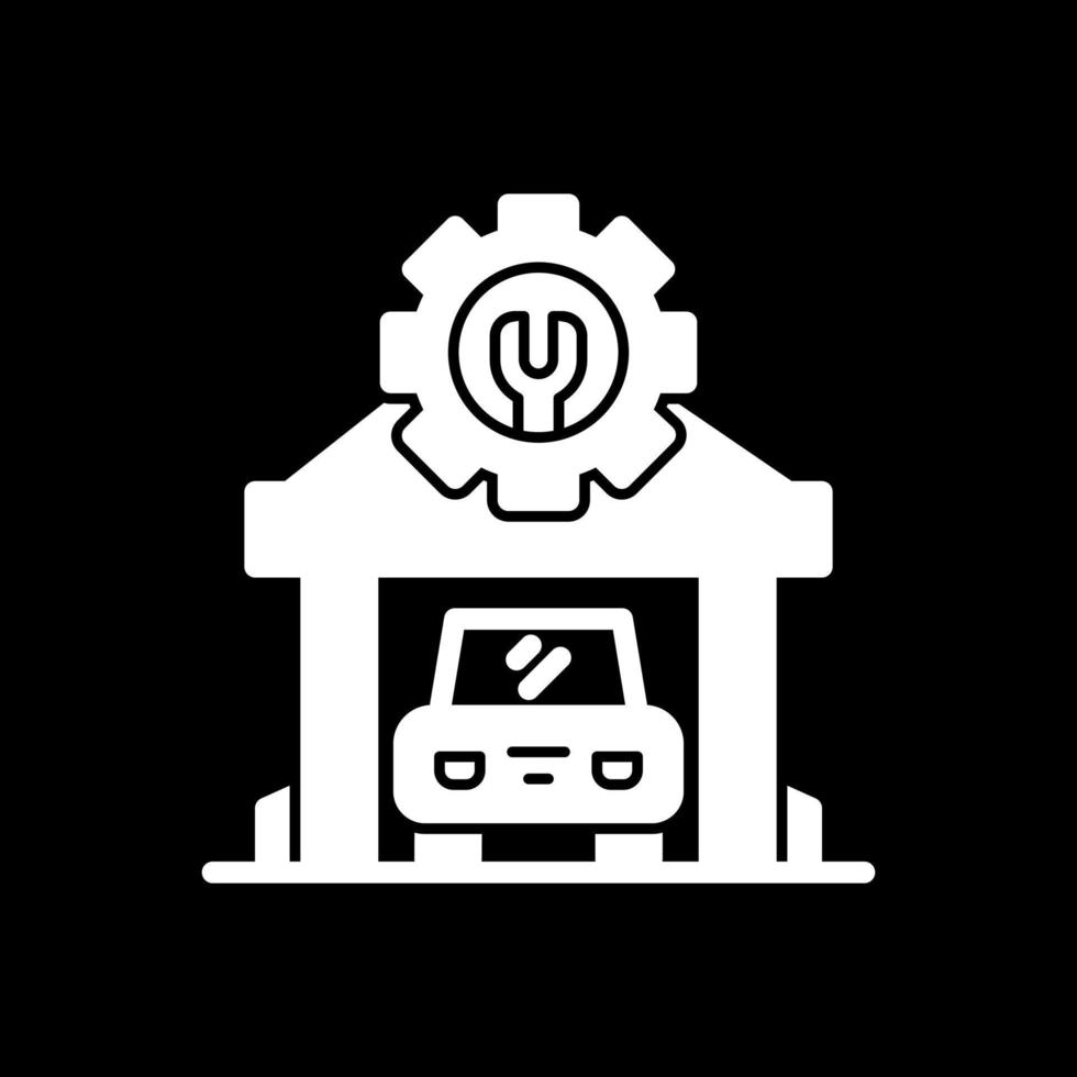 Mechanic Shop Vector Icon Design