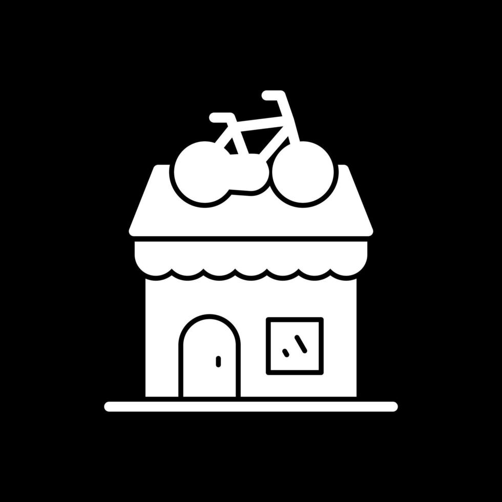 diseño de icono de vector de tienda de bicicletas