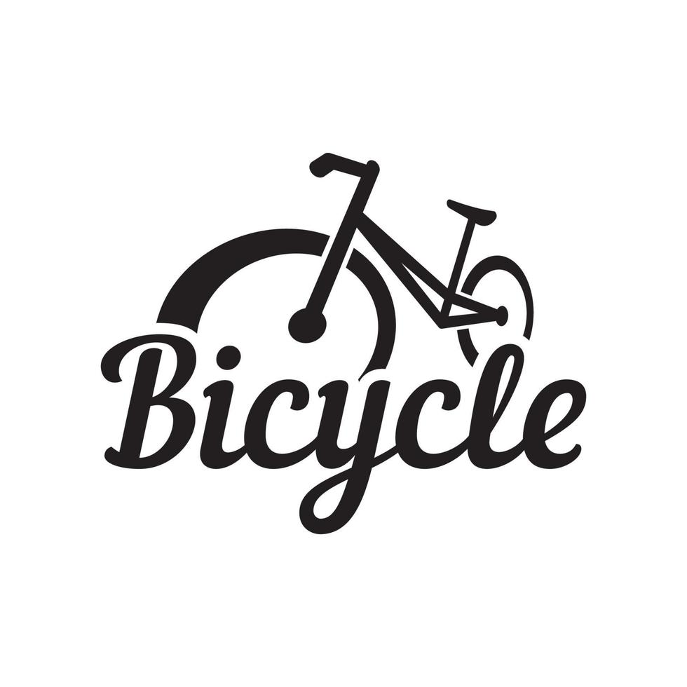 bicicleta geométrico modelo logo creativo diseño aislado fondo.carreras bicicleta, competencia, deporte. vector